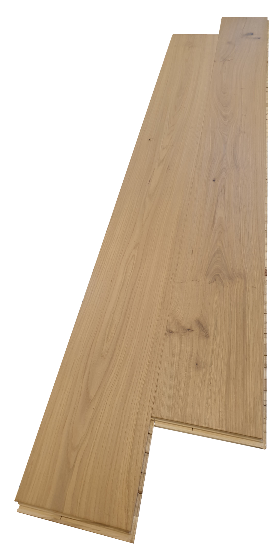 Parquets Trinity Oak Rustical 1-strip beveled hand scraped light white oiled