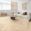 Rigid LVT Herringbone Vinyl Flooring Floorify Hirame F300 – 2