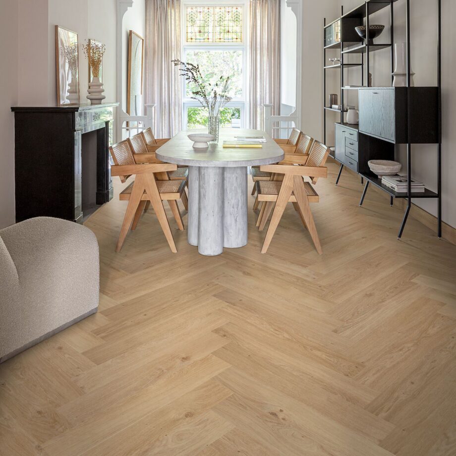 Rigid LVT Herringbone Vinyl Flooring Floorify Toro F318 – 2