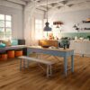 Parquet floor Oak Rustical 1-strip beveled brushed oiled. – 2