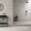 Terrazzo effect matt porcelain floor tile Tau Clemon Silver, 60x60 and 60x120 cm, silver grey, R10, rectified – 6