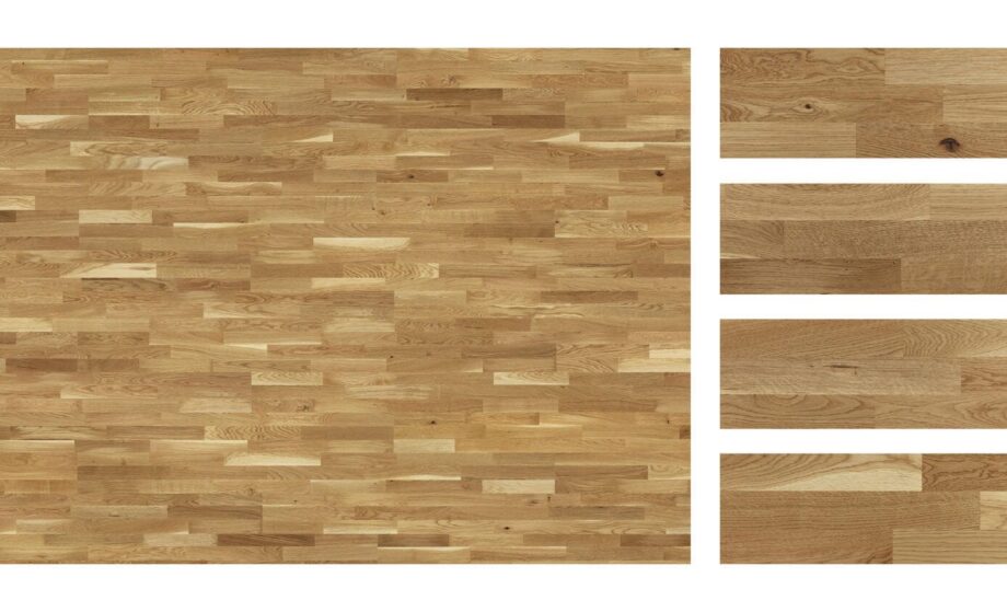 Parquet floor Tarkett Oak Tres 3-strips brushed matt lacquered – 2