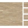 Parquet floor Tarkett Oak Tres 3-strips brushed white matt lacquered – 2