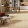 Herringbone flooring oak natural beveled white matt lacquer 110mm – 2