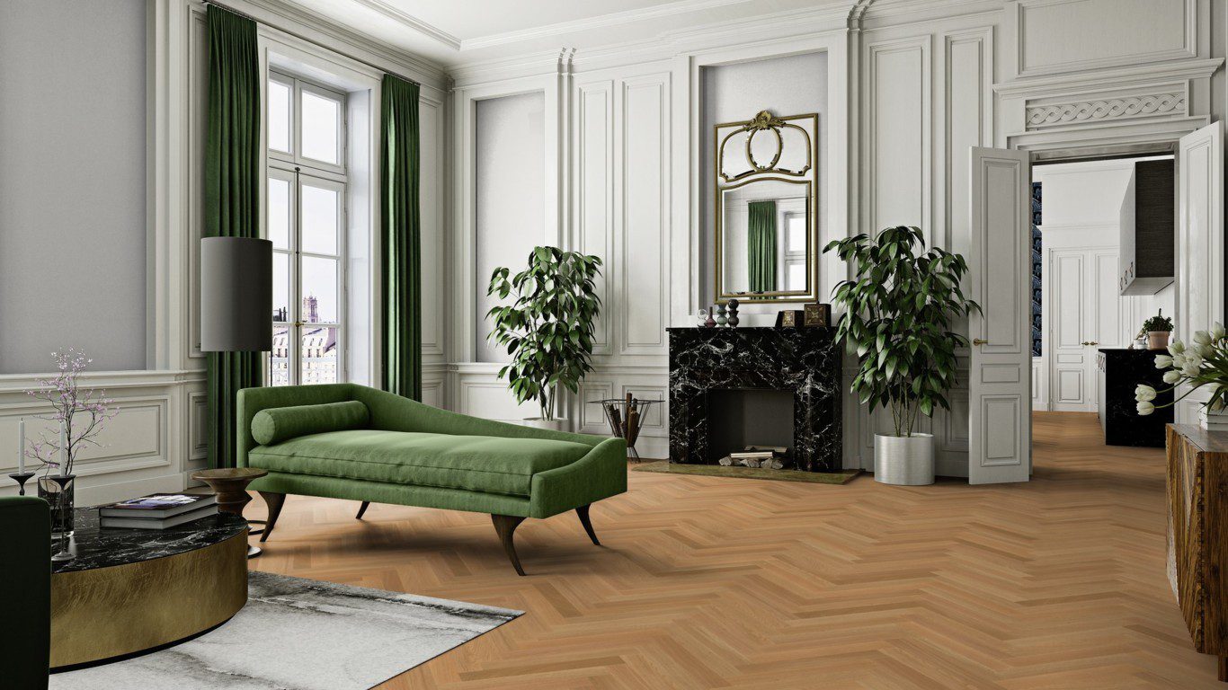 Herringbone parquet flooring Bauwerk Monopark Oak Natur 13 oil waxed – 3