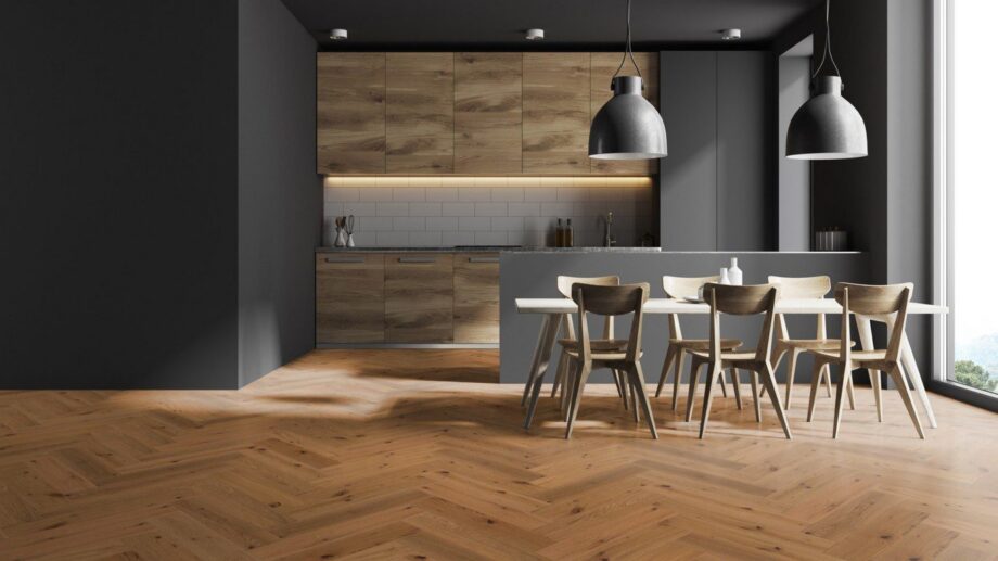 Herringbone floor Thede & Witte Oak Knotty beveled brushed and oiled – 7
