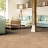 Herringbone floor Thede & Witte Oak Knotty rough appearance brushed and oiled – 4