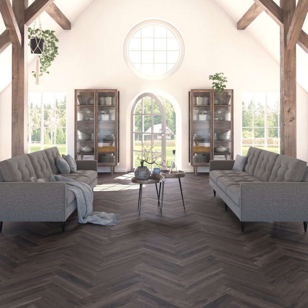 Herringbone floor Thede & Witte Oak Vintage Blackstone beveled and oiled – 3