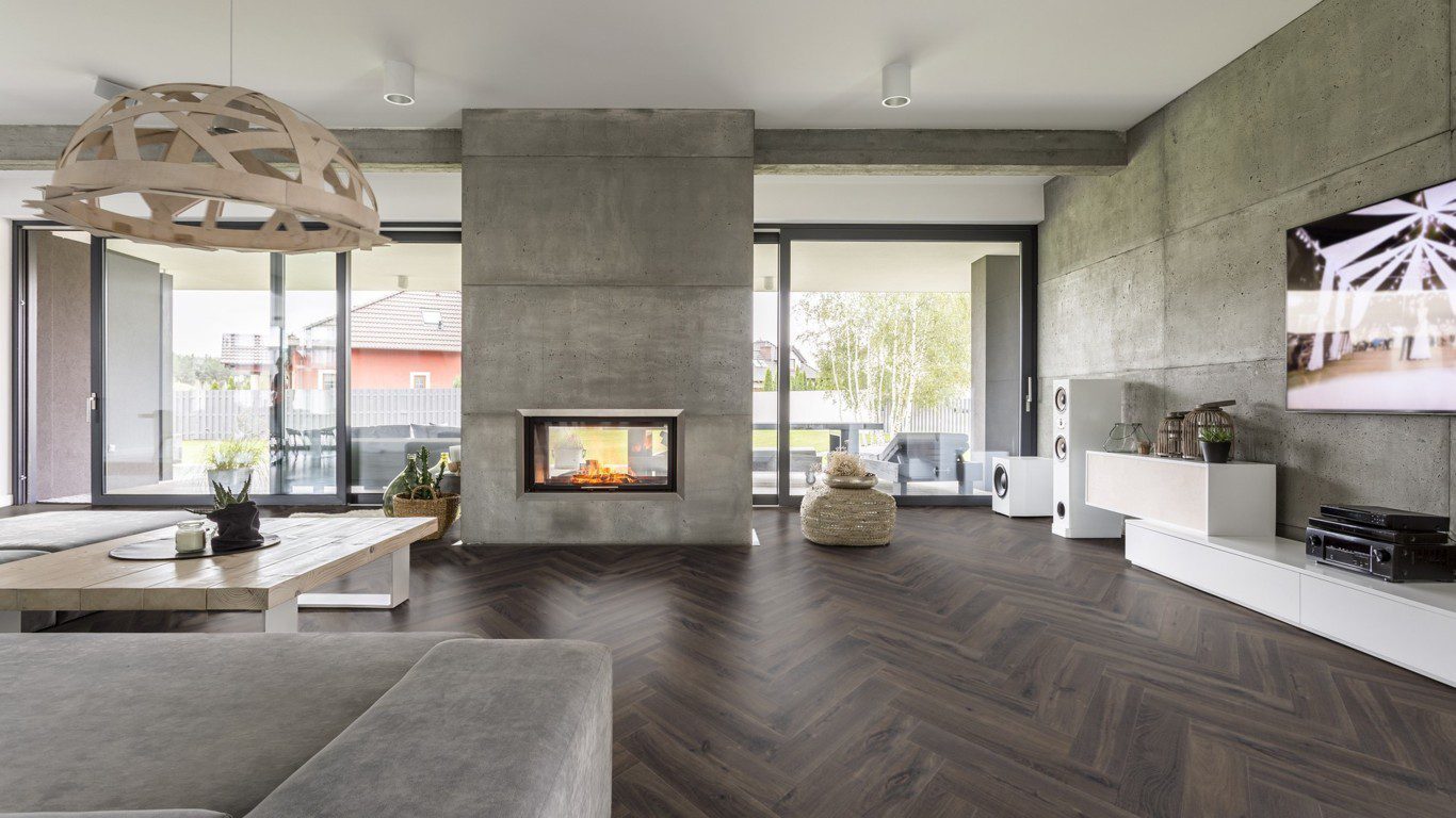 Herringbone floor Thede & Witte Oak Vintage Blackstone beveled and oiled – 5