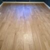 Floorboards oak mix beveled brushed installed on bedrooms floor