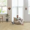 Herringbone Vinyl floor LVT Quick-Step Pristine serene oak light natural – 4