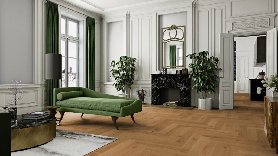 Herringbone parquet flooring Oak Mix oil-waxed 140 mm – 7