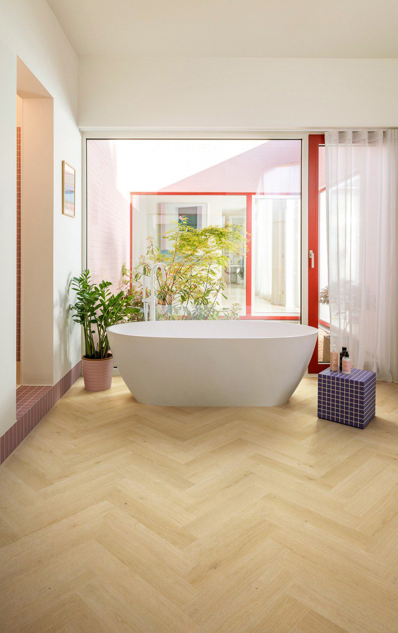 Herringbone laminate Quick-Step Impressive Design Ginger Oak – 4