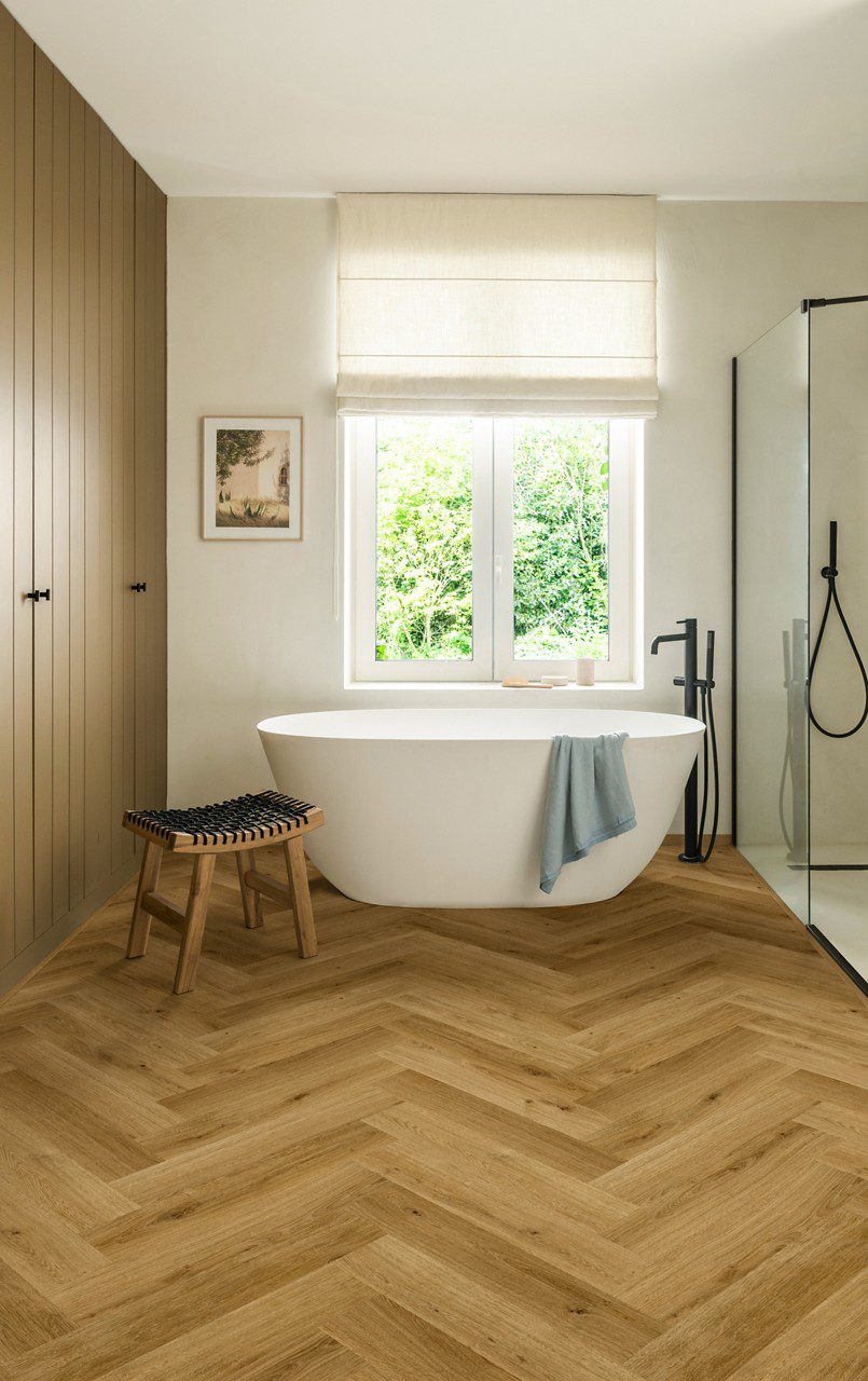 Herringbone laminate Quick-Step Impressive Design Cinnamon Oak – 4