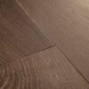 LVT parkett Quick-Step Bloom Autumn Oak Chocolate tumepruun harjatud tamm põrandalaua disainiga