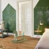 laudparkett-bauwerk-casapark-tamm-46-faasitud-harjatud-matt-lakk Laudparkett Bauwerk Casapark tamm 46 faasitud, harjatud ja matt lakitud paigaldatud lastetoa põrandale. Lastevoodi mänguasjaga, kiikhobune, laud, pink ja seintel rohelised tahvlid millele kriitidega joonistatud.