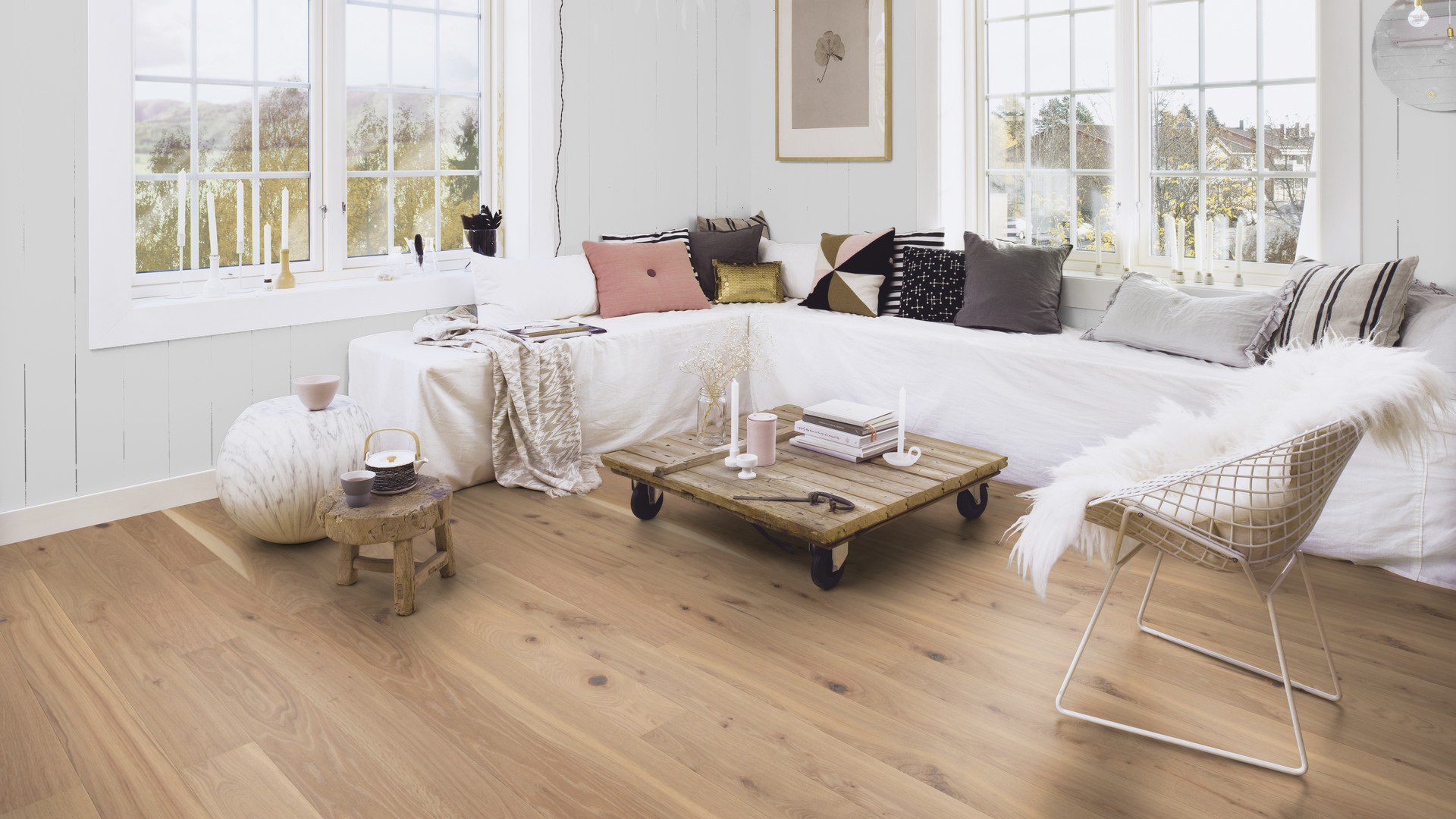 Engineered wooden flooring Bauwerk Casapark Oak 46 Avorio 138 – 11