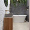Vinyl flooring tiles Quick-Step Illume Oyster concrete – view 12 Vinyl flooring tiles Quick-Step Illume Oyster concrete – 12