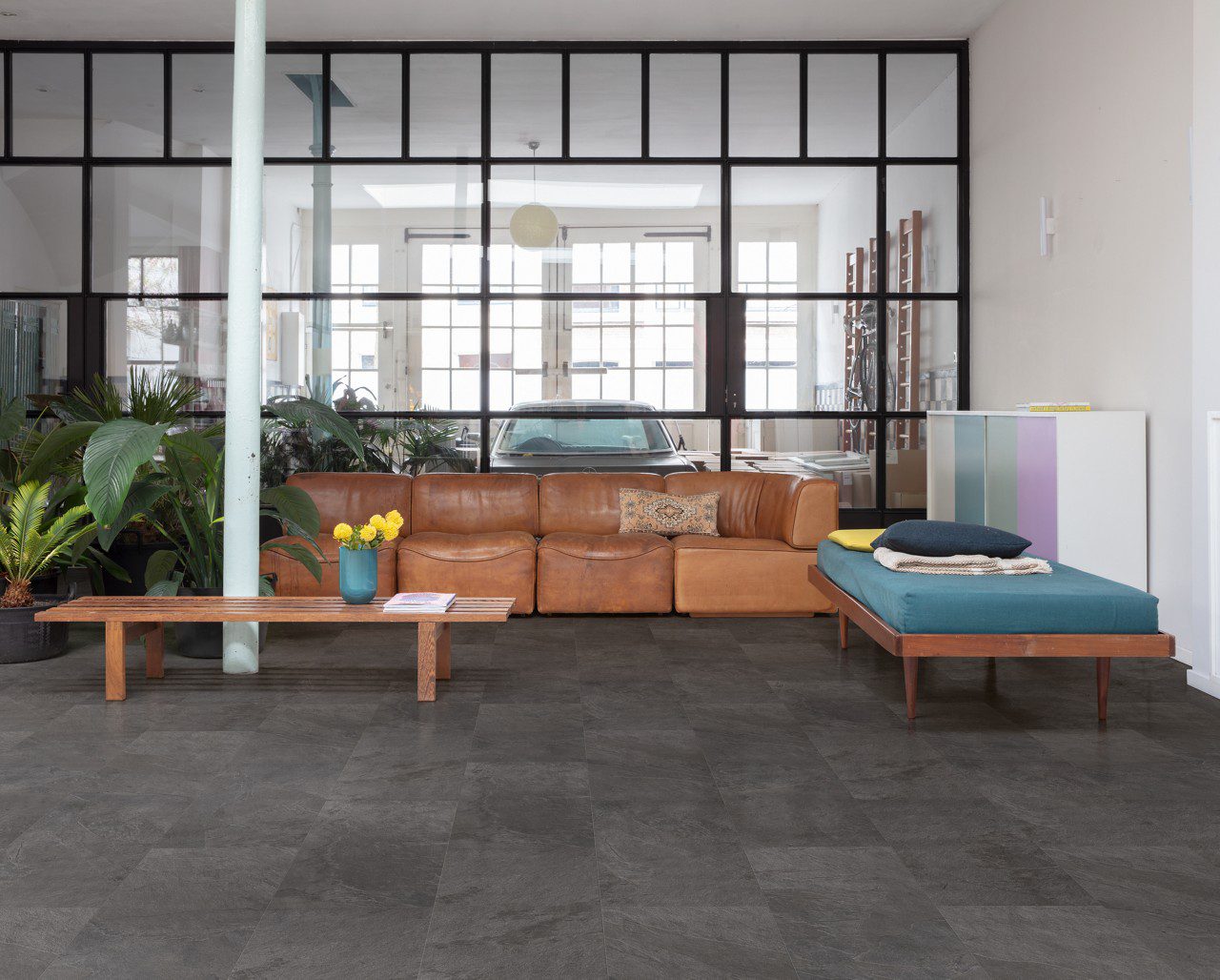 Vinyl flooring tiles Quick-Step Oro Black Slate – 3