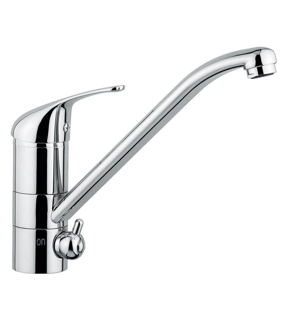 3-way kitchen mixer Emmevi Ambra 9051 for drinking water filter, chrome 3-way kitchen mixer Emmevi Ambra 9051 for drinking water filter