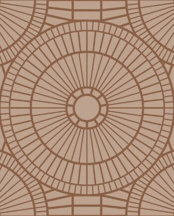 3D relief porcelain décor tile ABK Moooi Decor Library Hypnotic Owl Copper, 60x60 cm, 8.5 mm, 3D relief surface