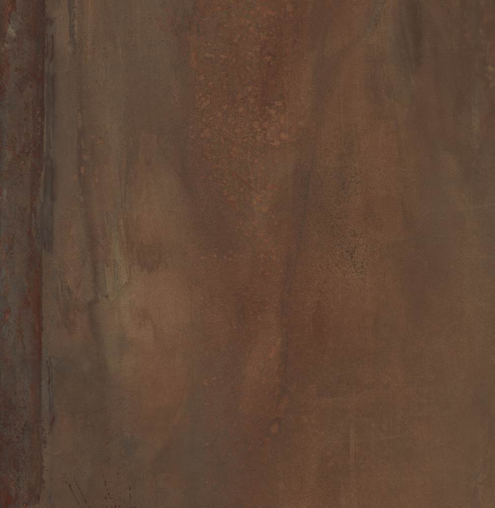 Metal effect porcelain floor tile ABK Interno 9 Wide Rust, 120x120 cm, 8.5 mm, natural matt, slip-resistant R10