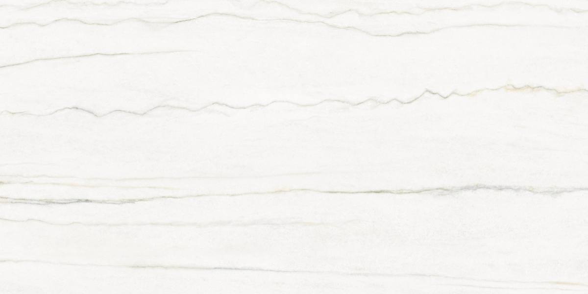 Marble effect porcelain tiles ABK Sensi Nuance White Macaubas, 60x120 cm, 8.5 mm, polished 3D textured (lux 3D)