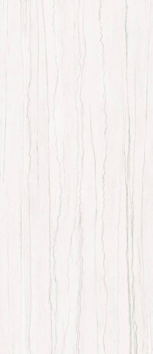 Marble effect large porcelain slab ABK Sensi Nuance White Macaubas, 120x280 cm, 6 mm, polished 3D textured (lux 3D)