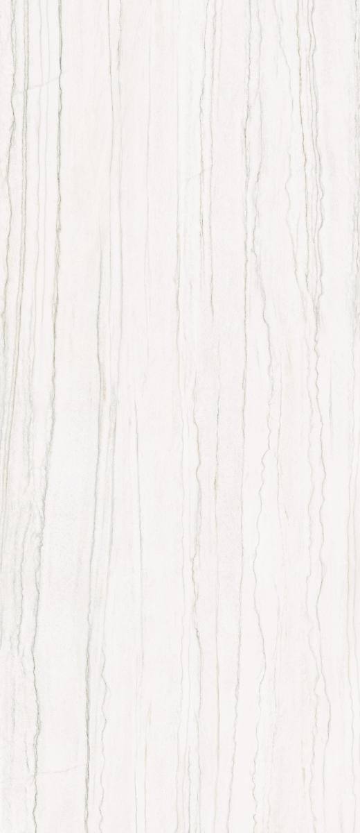 Marble effect large porcelain slab ABK Sensi Nuance White Macaubas, 120x280 cm, 6 mm, polished 3D textured (lux 3D)