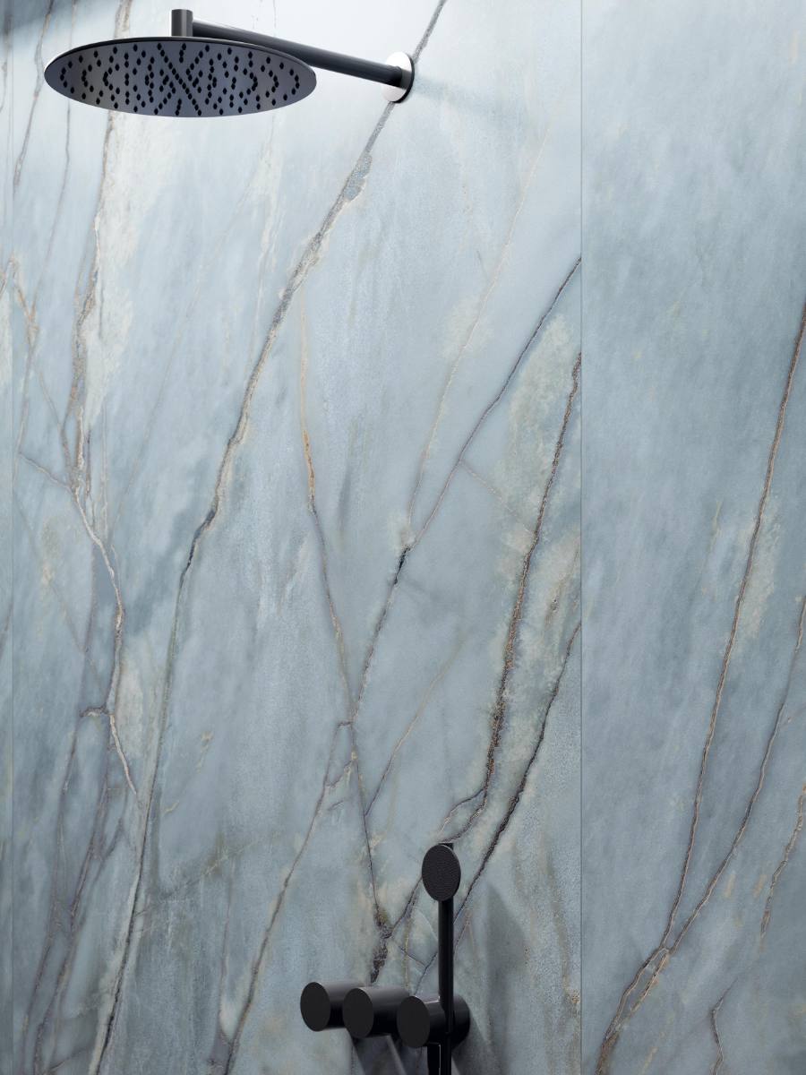 Marble effect large porcelain slab ABK Sensi Nuance Deep River, 120x280 cm, 6 mm, polished 3D textured (lux 3D) – 5