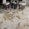 Marble effect porcelain ABK Sensi Nuance Patagonia Wow – view 3 Marble effect large porcelain slab ABK Sensi Nuance Patagonia Wow bookmatch A, 120x280 cm, 6 mm, polished 3D textured (lux 3D) – 3