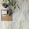 Marble effect porcelain tiles ABK Sensi Nuance Quarzite Fusion, 120x120 cm, 8.5 mm, polished 3D textured (lux 3D) – 3