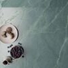 Marble effect porcelain ABK Sensi Nuance Sea Green – view 3 Marble effect porcelain tiles ABK Sensi Nuance Sea Green, 120x120 cm, 8.5 mm, polished 3D textured (lux 3D) – 3