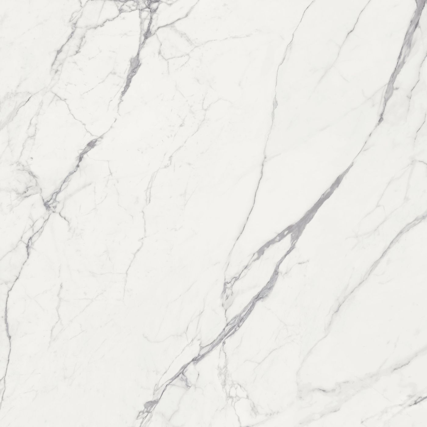 Marble effect porcelain tiles ABK Sensi Signoria Statuario Light, 120x120 cm, 8.5 mm, natural matt, slip-resistant R10