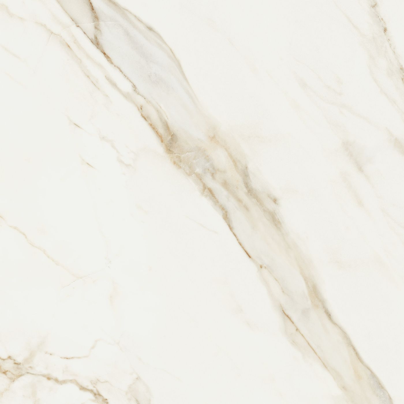 Marble effect porcelain tiles ABK Sensi Up Calacatta Gold, 80x80 cm, 8.5 mm, natural matt