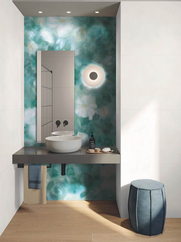 Patterned decorative porcelain tile ABK Wide&Style Impressionist, 120x240 cm (4 x 60x120 cm), 8.5 mm, matt