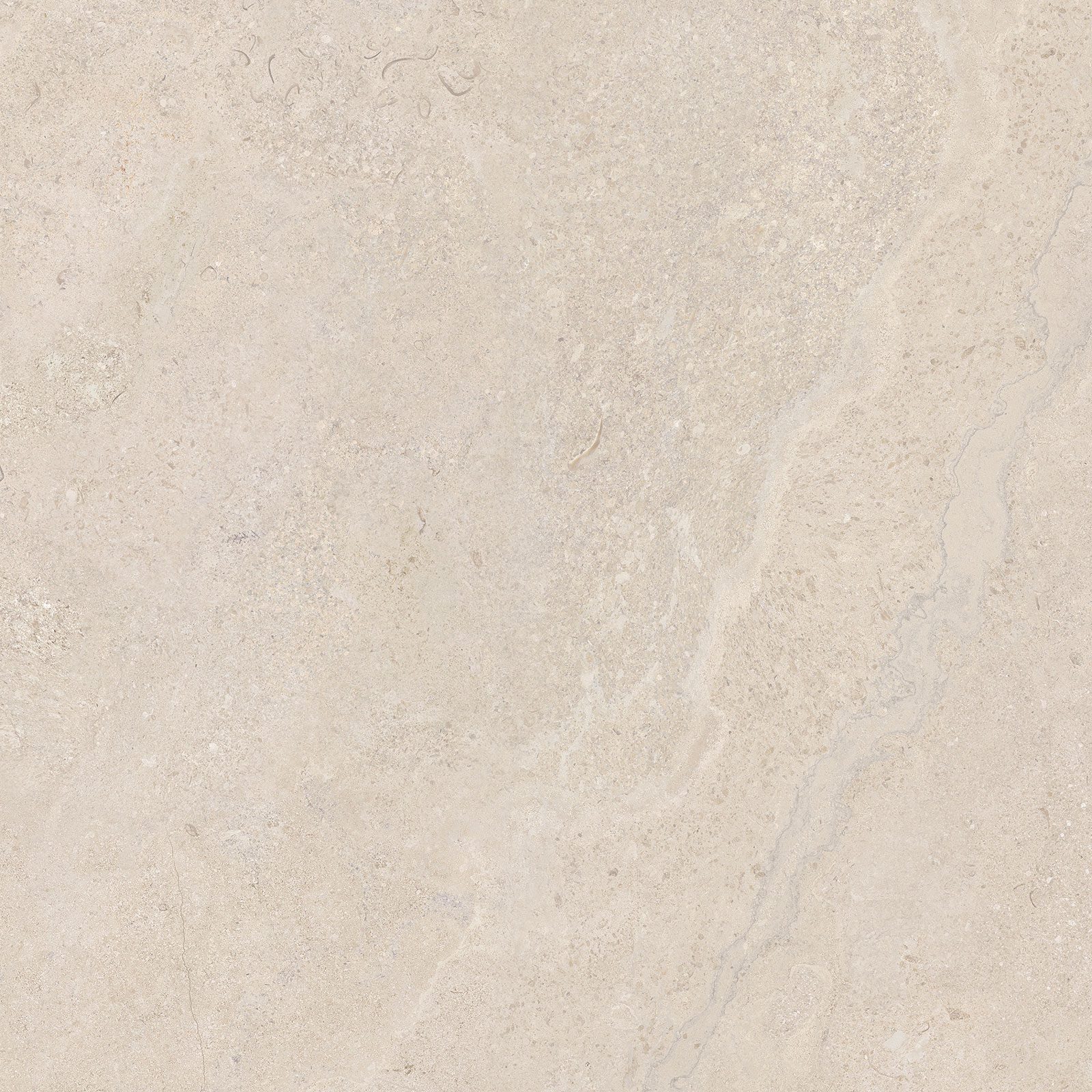 Anti-slip stone-effect porcelain floor tile Tau Dorset Linen ADZ, 60x60 cm, 9 mm, linen beige, R11, rectified