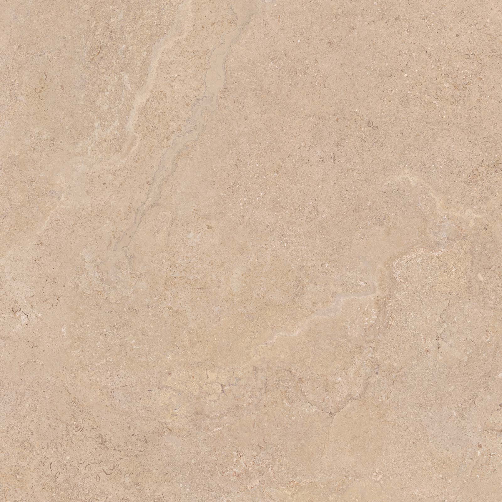 Anti-slip stone-effect porcelain floor tile Tau Dorset Sand ADZ, 90x90 cm, sand beige, R11, rectified
