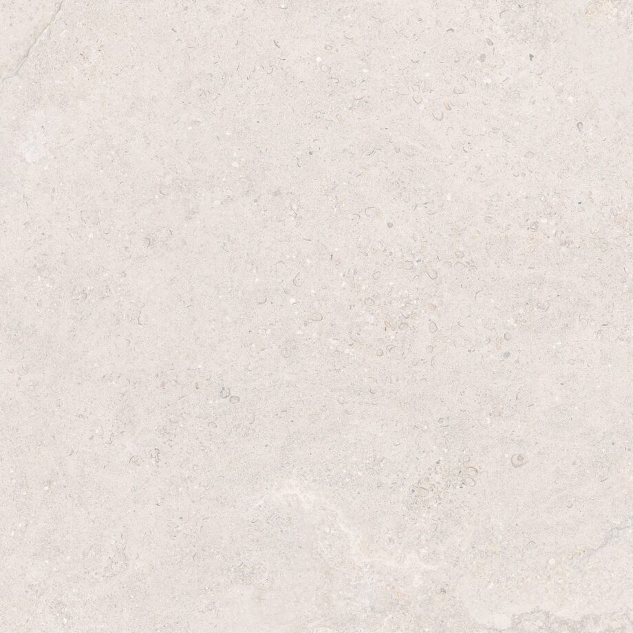 Anti-slip stone-effect porcelain floor tile Tau Dorset White ADZ, 60x60 cm, 9 mm, white, R11, rectified