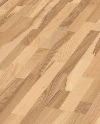 Ash parquet Meister, Longlife PC 200, Pure ash lively 09047, 3-strip, 2400 x 200 mm, brushed, ultra matt lacquered
