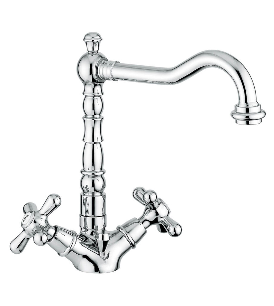 Basin mixer Emmevi Decò Old 12613 with pop-up waste, chrome Basin mixer Emmevi Decò Old 12613 with pop-up waste