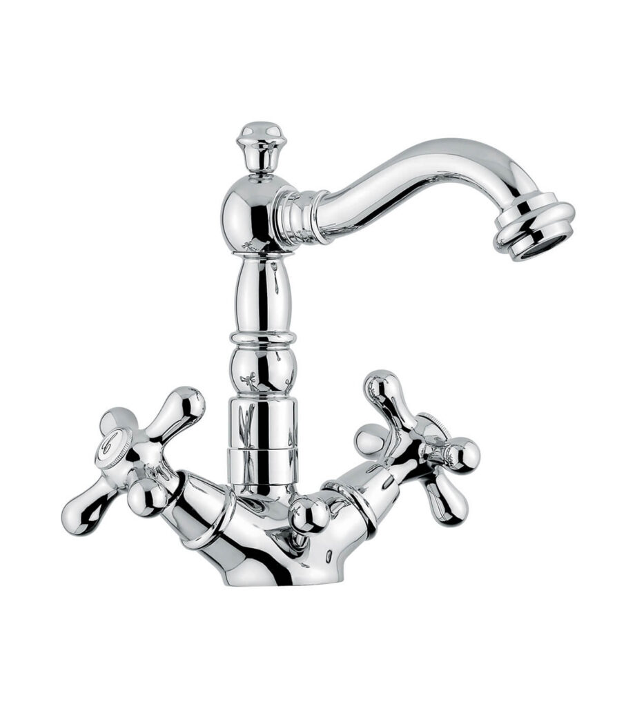 Basin mixer Emmevi Decò Old 12615 with pop-up waste, chrome Basin mixer Emmevi Decò Old 12615 with pop-up waste