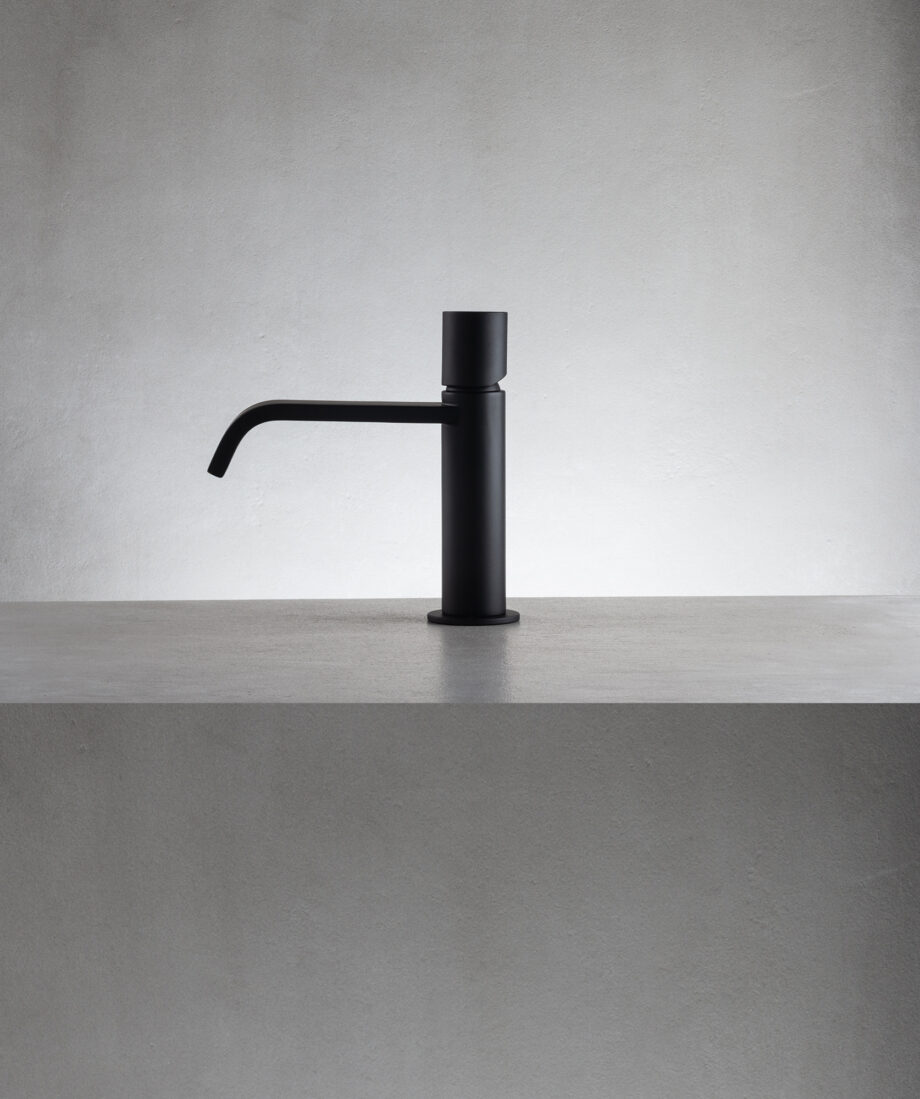Basin mixer Emmevi Minù 83003 with click-clack waste, matt black, standard lever Basin mixer Emmevi Minù 83003 with click-clack waste – 4