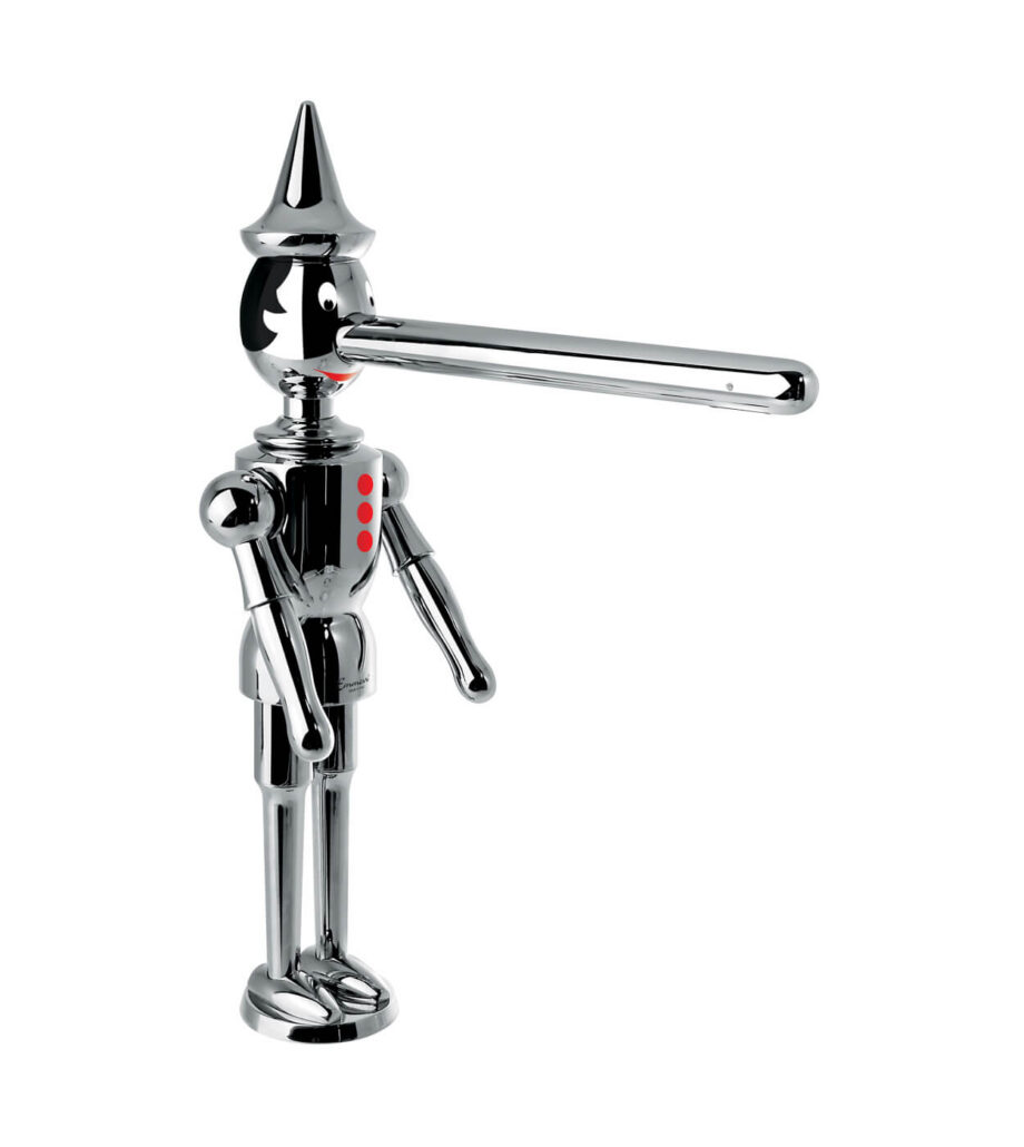 Basin mixer Emmevi Pinocchio 1883 with click-clack waste, chrome Basin mixer Emmevi Pinocchio 1883 with click-clack waste – 4