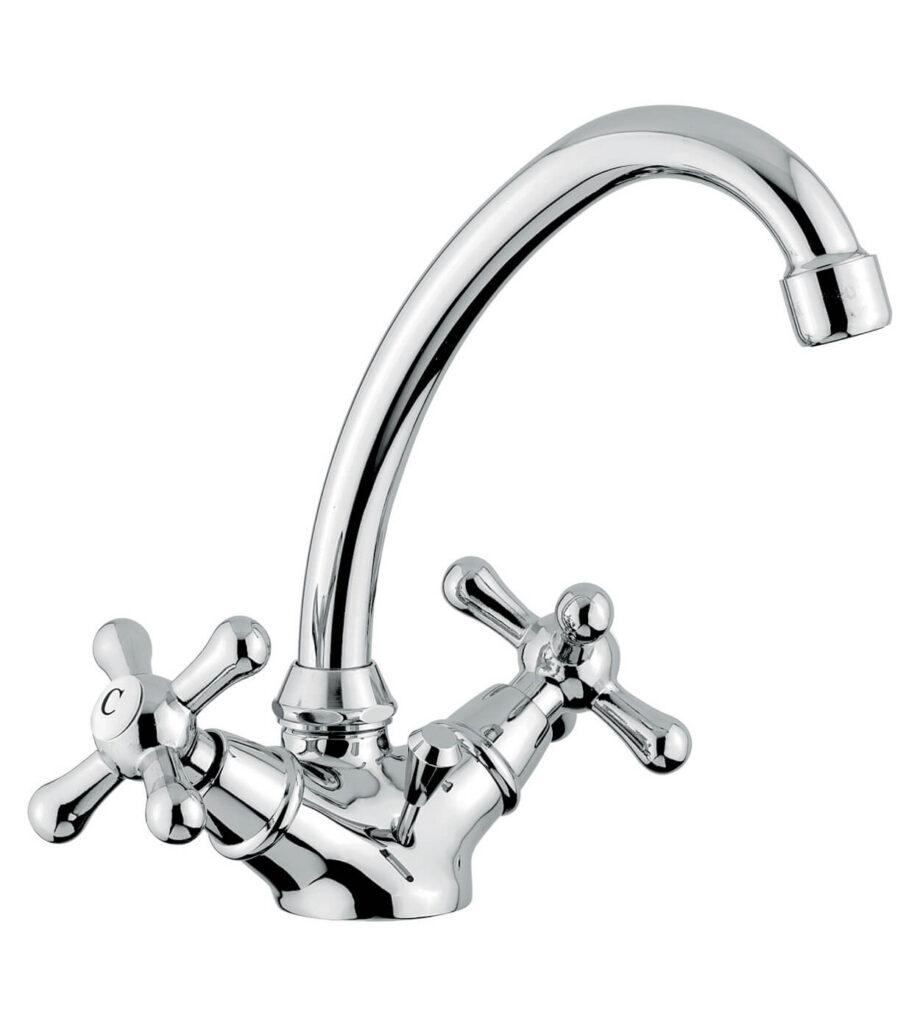 Basin mixer Emmevi Stella 17913 with pop-up waste, chrome Basin mixer Emmevi Stella 17913 with pop-up waste