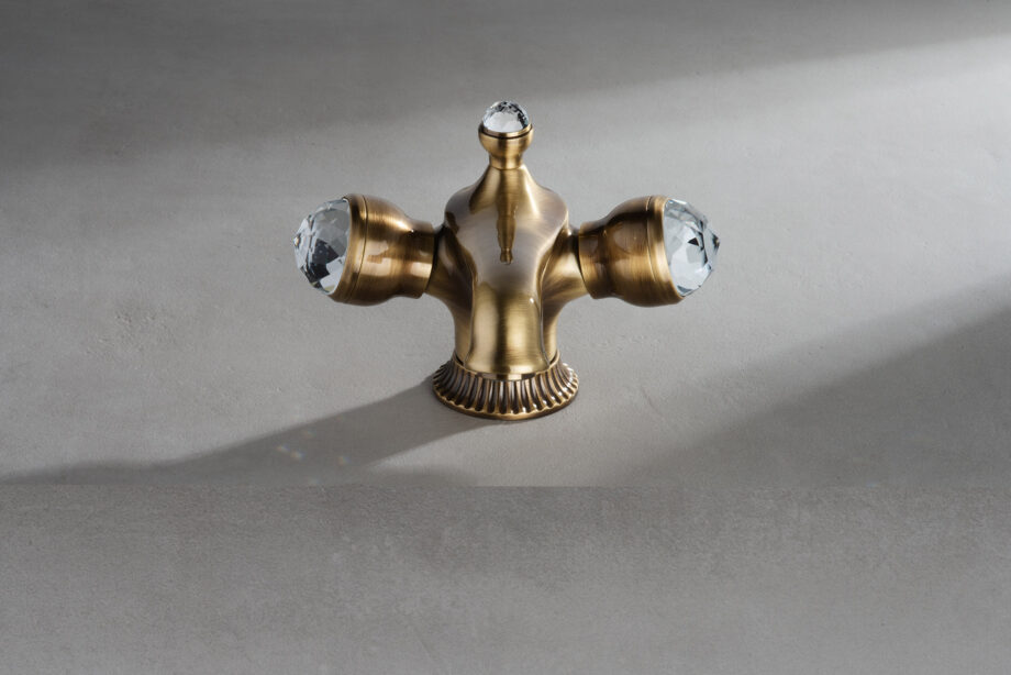 Basin mixer Emmevi The One Leda 98003 with pop-up waste, bronze, with clear crystal Basin mixer Emmevi The One Leda 98003 with pop-up waste – 5