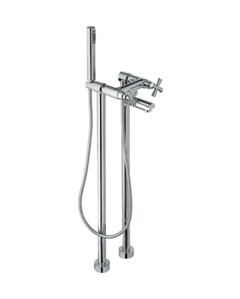 Bath mixer on floor columns Emmevi Spirit New 3100128 with hand shower