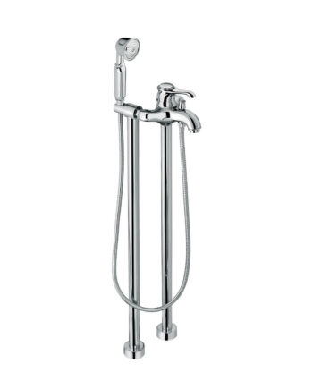 Bath mixer on floor columns Emmevi Tiffany 600128 with hand shower