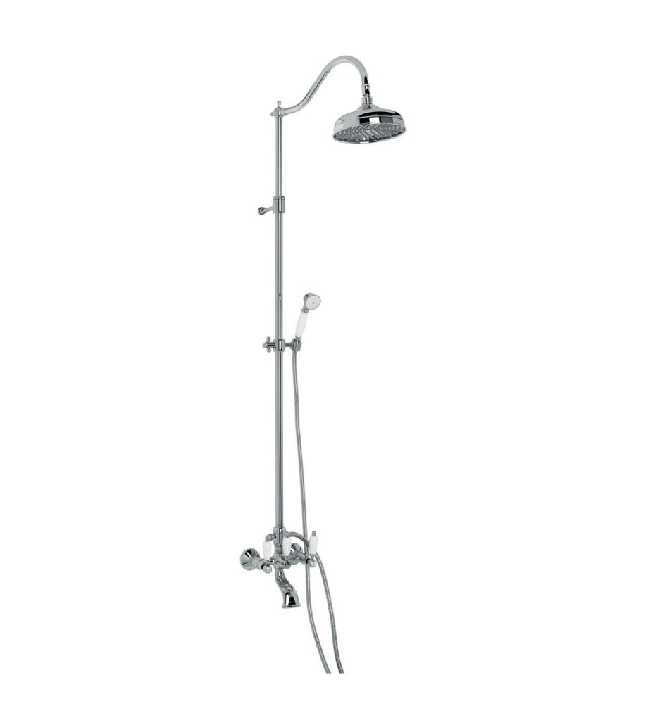 Bath shower column with mixer Emmevi Decò Ceramic 12161118, chrome Bath shower column with mixer Emmevi Decò Ceramic 12161118