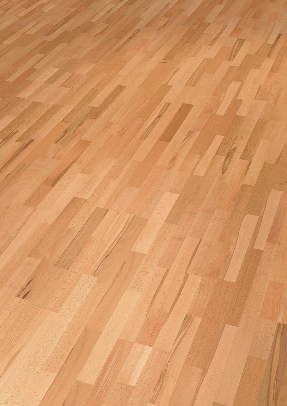 Beech parquet Thede & Witte Euro 3-strip, country, oiled, 3-strip, 2200 x 204 x 14 mm